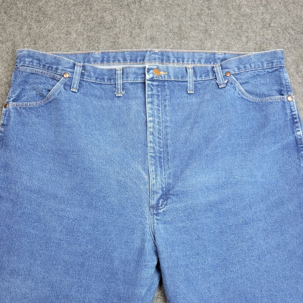 Wrangler Jeans 46x34 Blue Cowboy Straight Leg Americana Western Rodeo Country - Picture 4 of 11